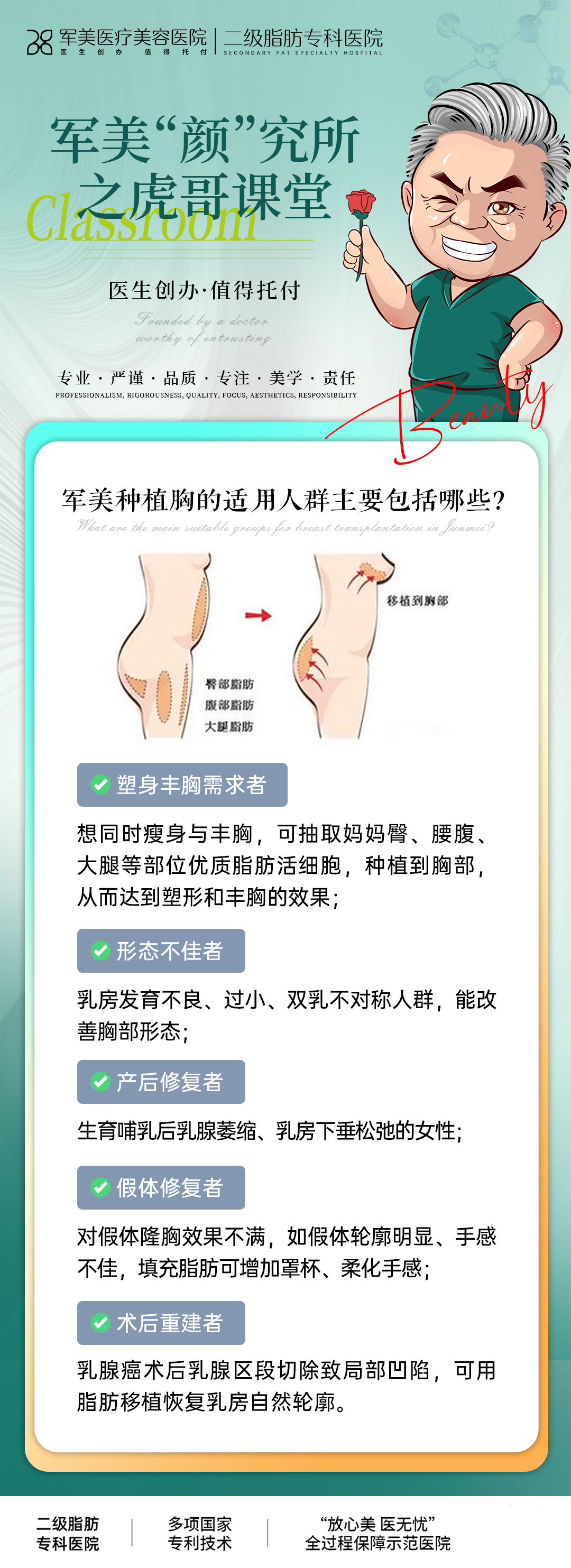 军美脂肪种植胸适合人群有哪些