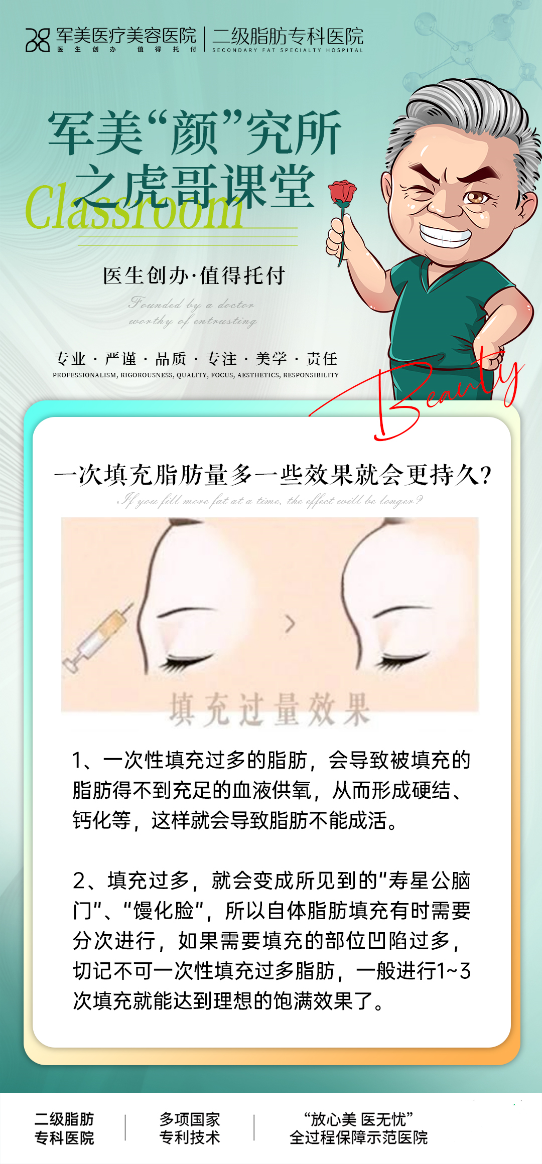 脂肪填充越多越好吗