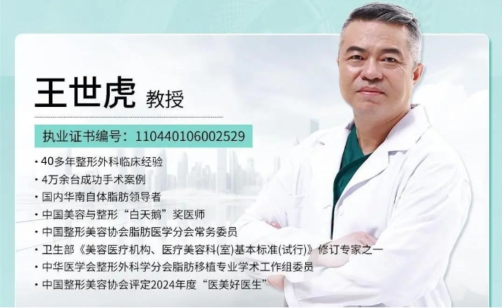 广州脂肪丰胸最好的医生王世虎